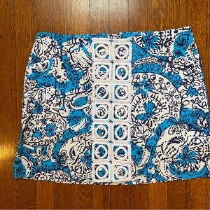 EUC Lilly Pulitzer Hippy Hippy Shake Marigold Skort